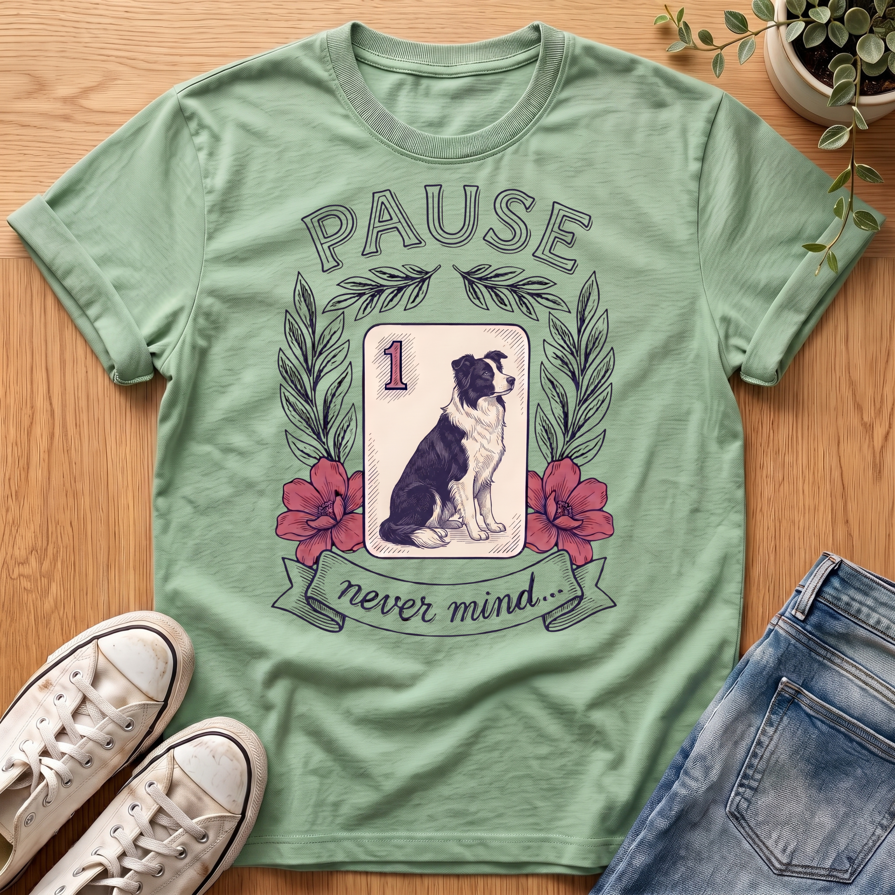 Border Collie Pause T-Shirt