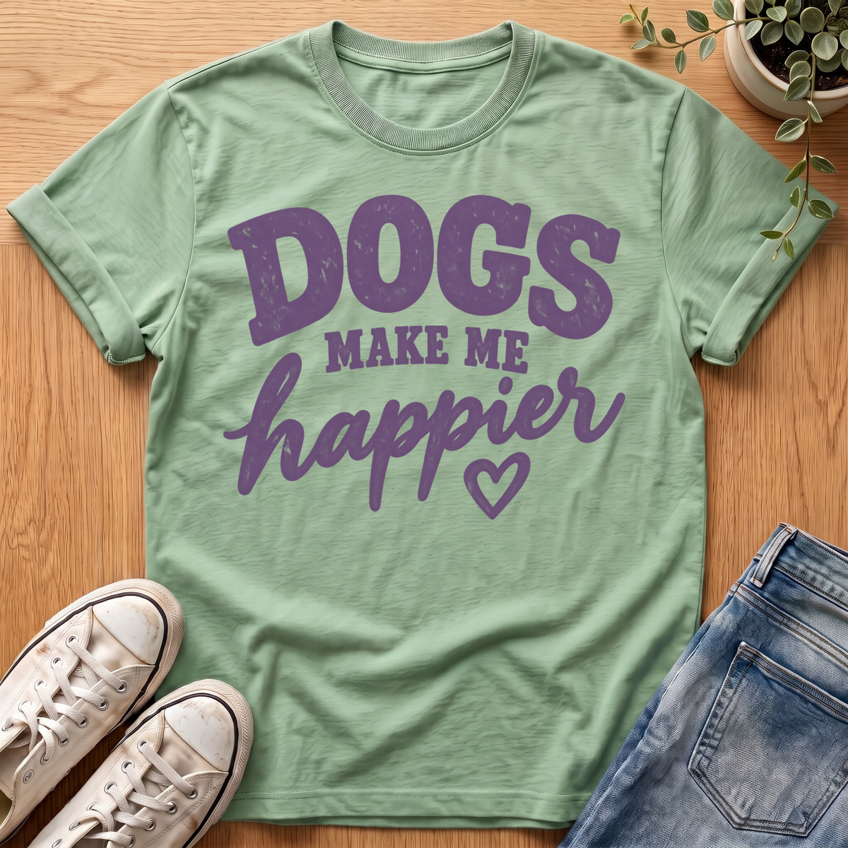 Dogs Make Me Happier T-Shirt
