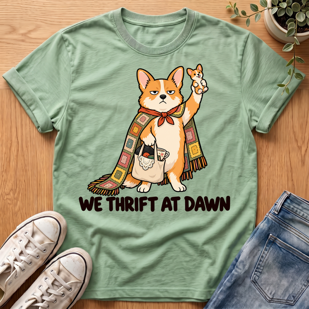 Corgi Thrift Adventure T-Shirt