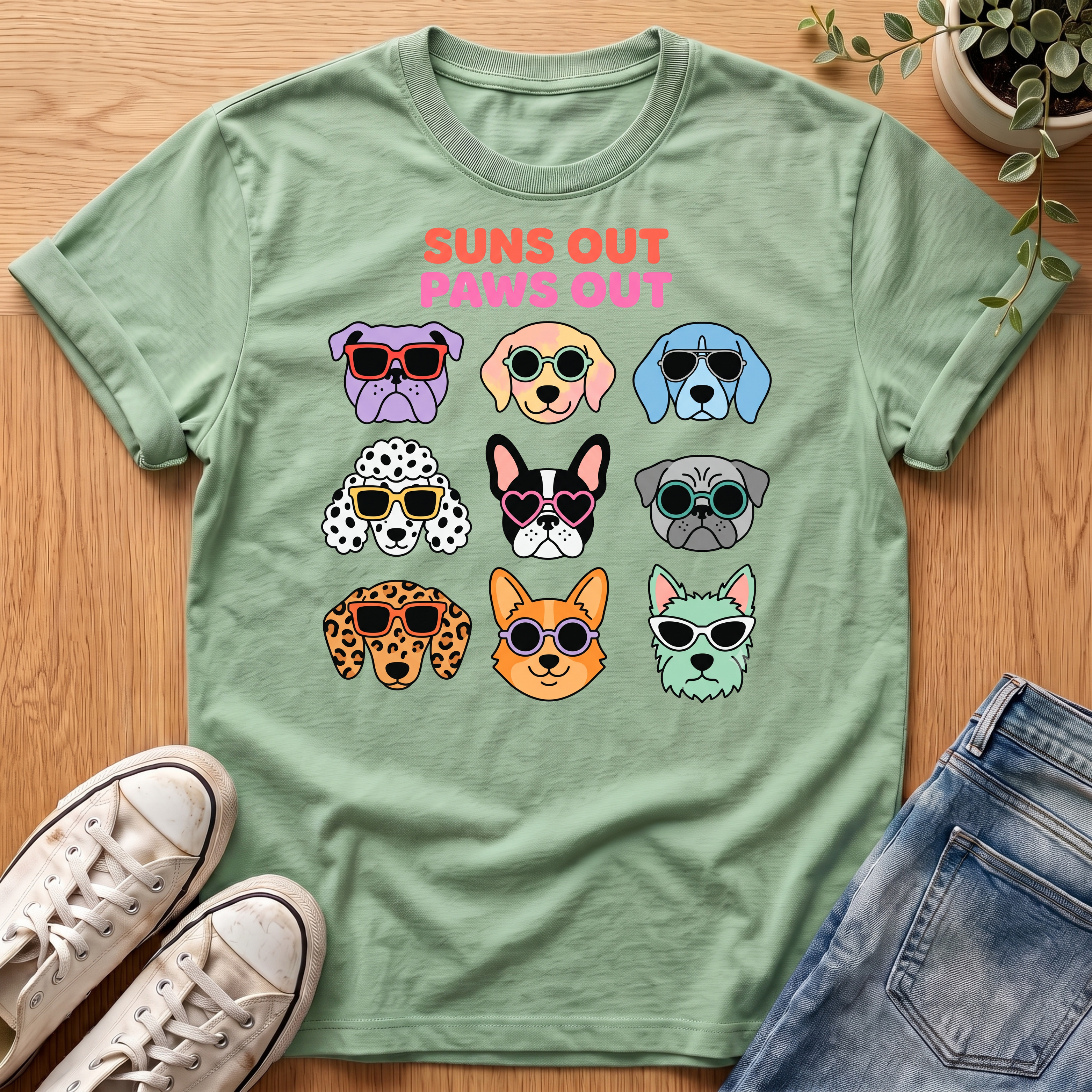 Suns Out Paws Out T-Shirt