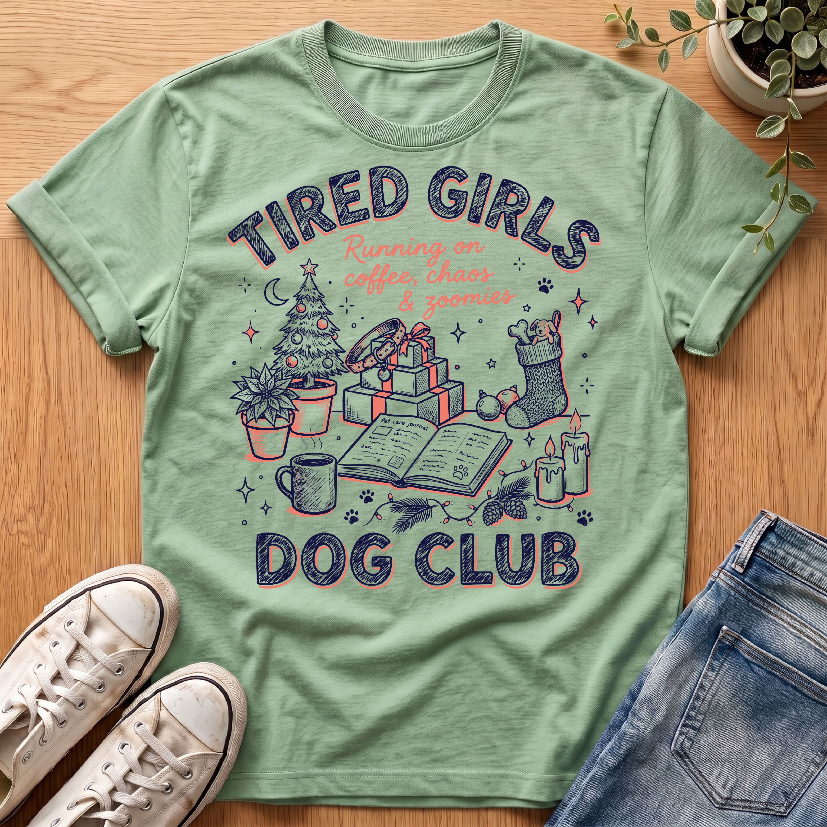 Tired Girls Holiday Collection T-Shirt