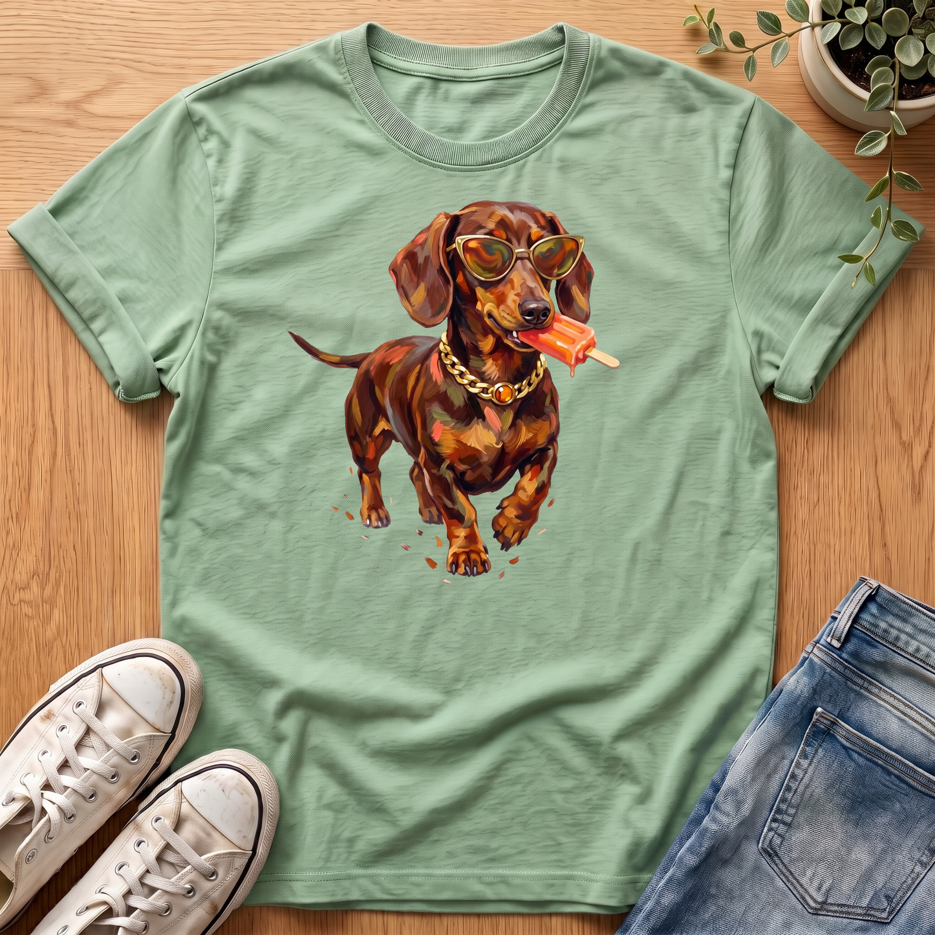 Dachshund Popsicle T-Shirt