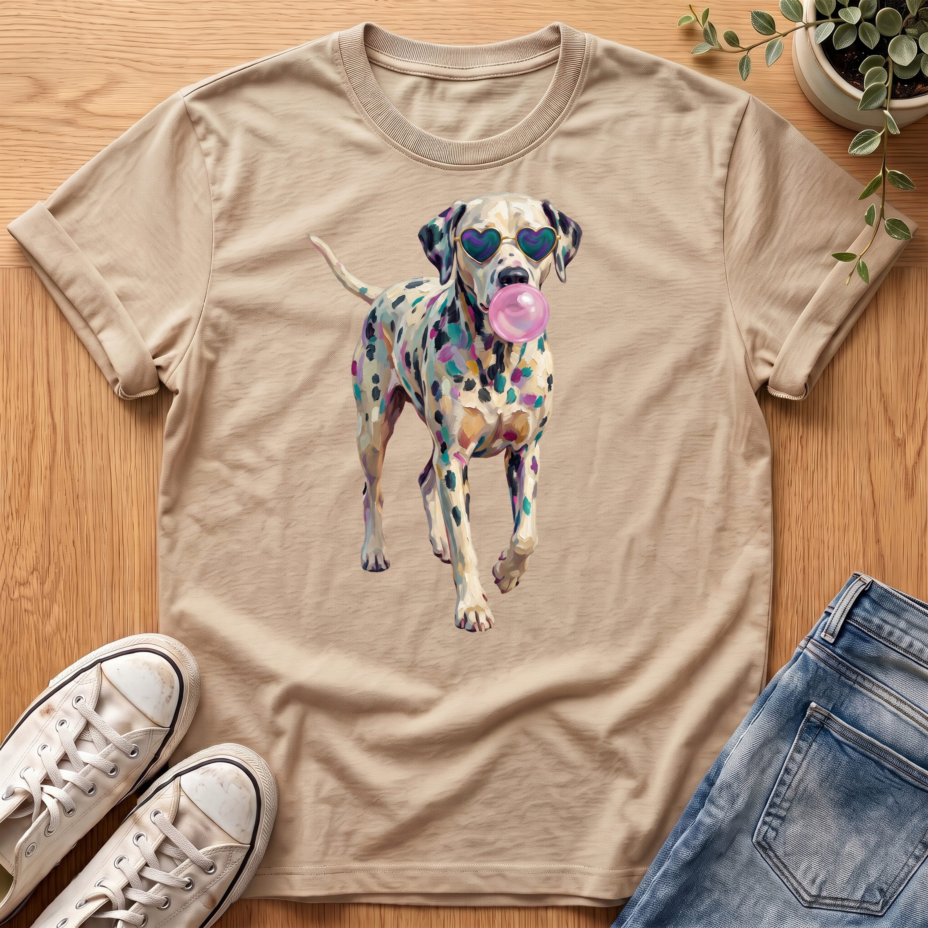 Dalmatian Bubblegum T-Shirt