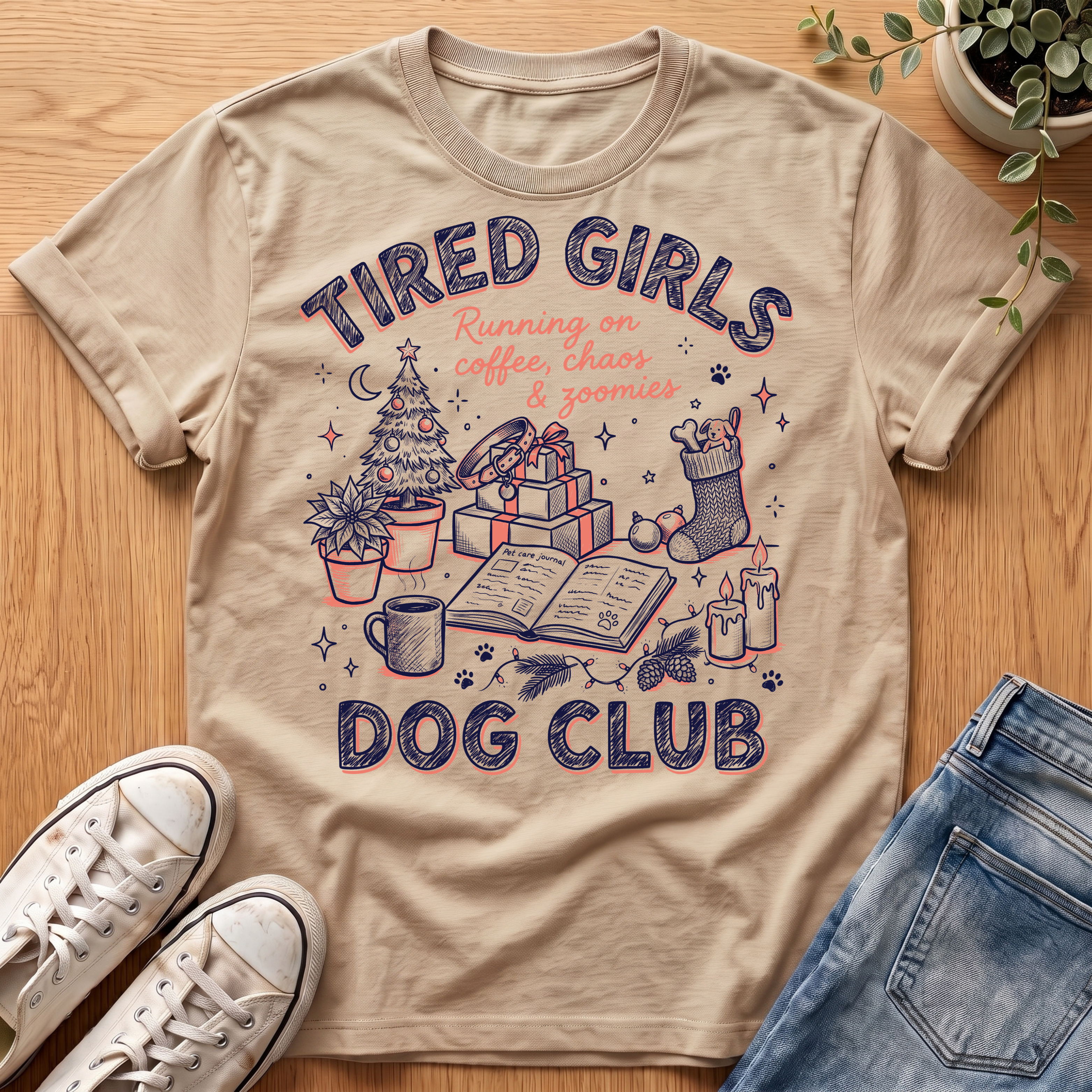 Tired Girls Holiday Collection T-Shirt