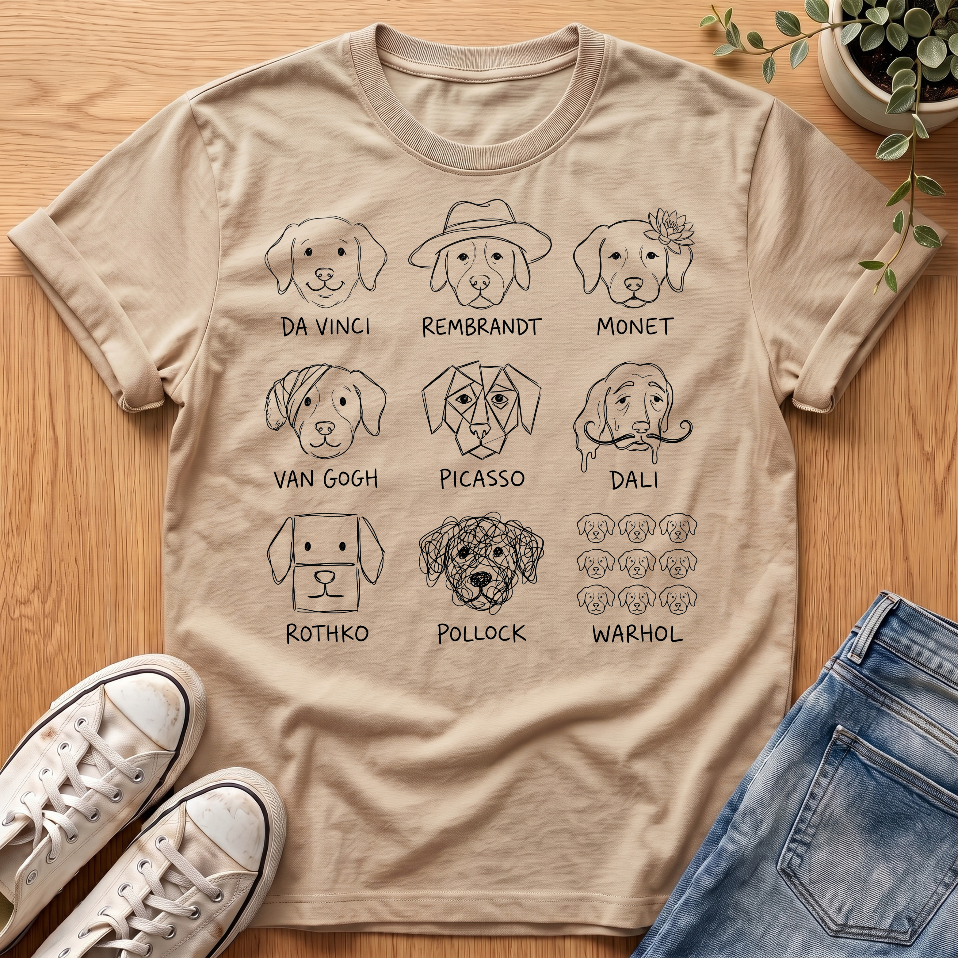 Dogs Of Art History T-Shirt