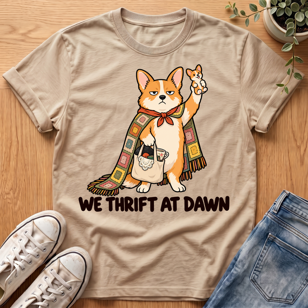Corgi Thrift Adventure T-Shirt