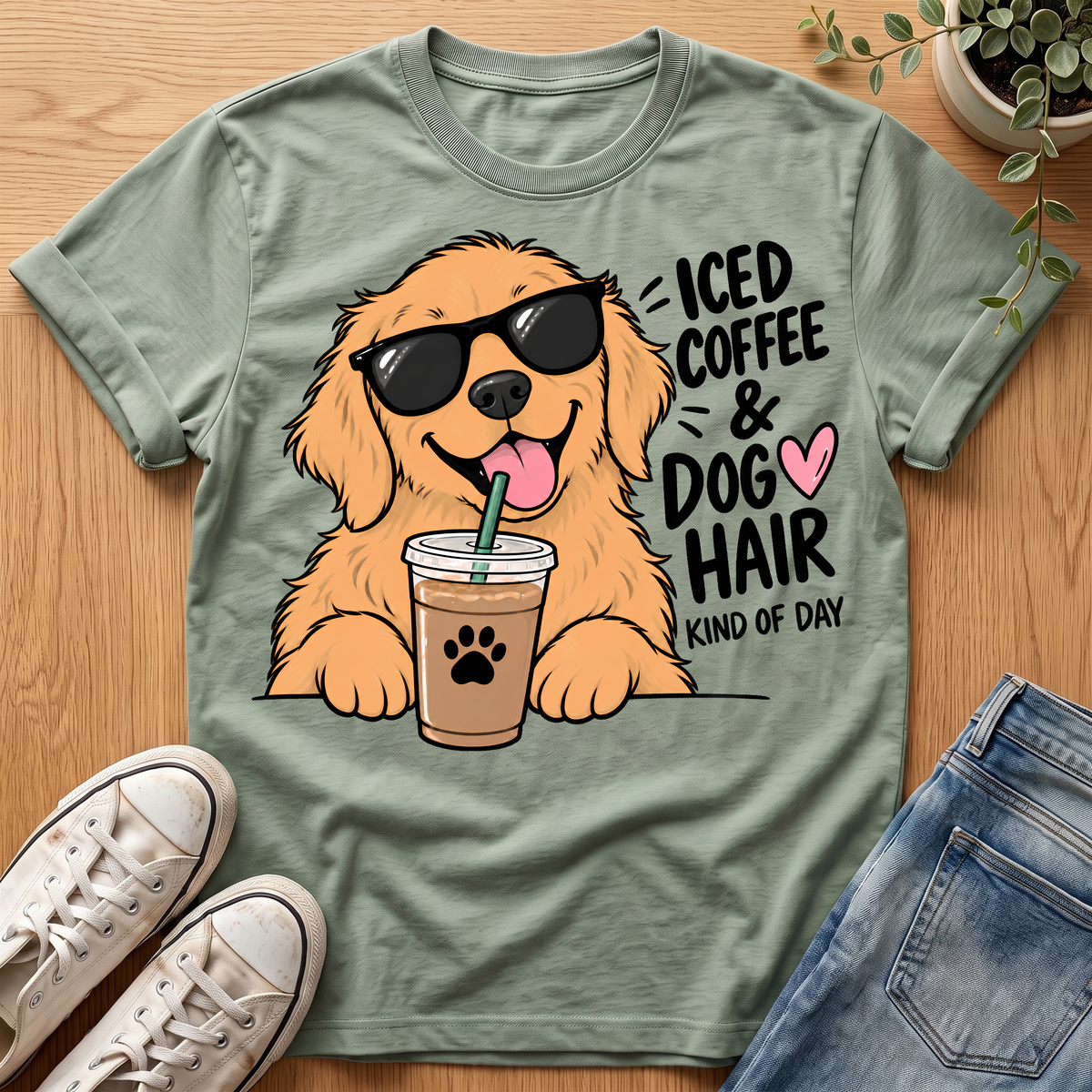 Iced Coffee & Dog Hair T-Shirt