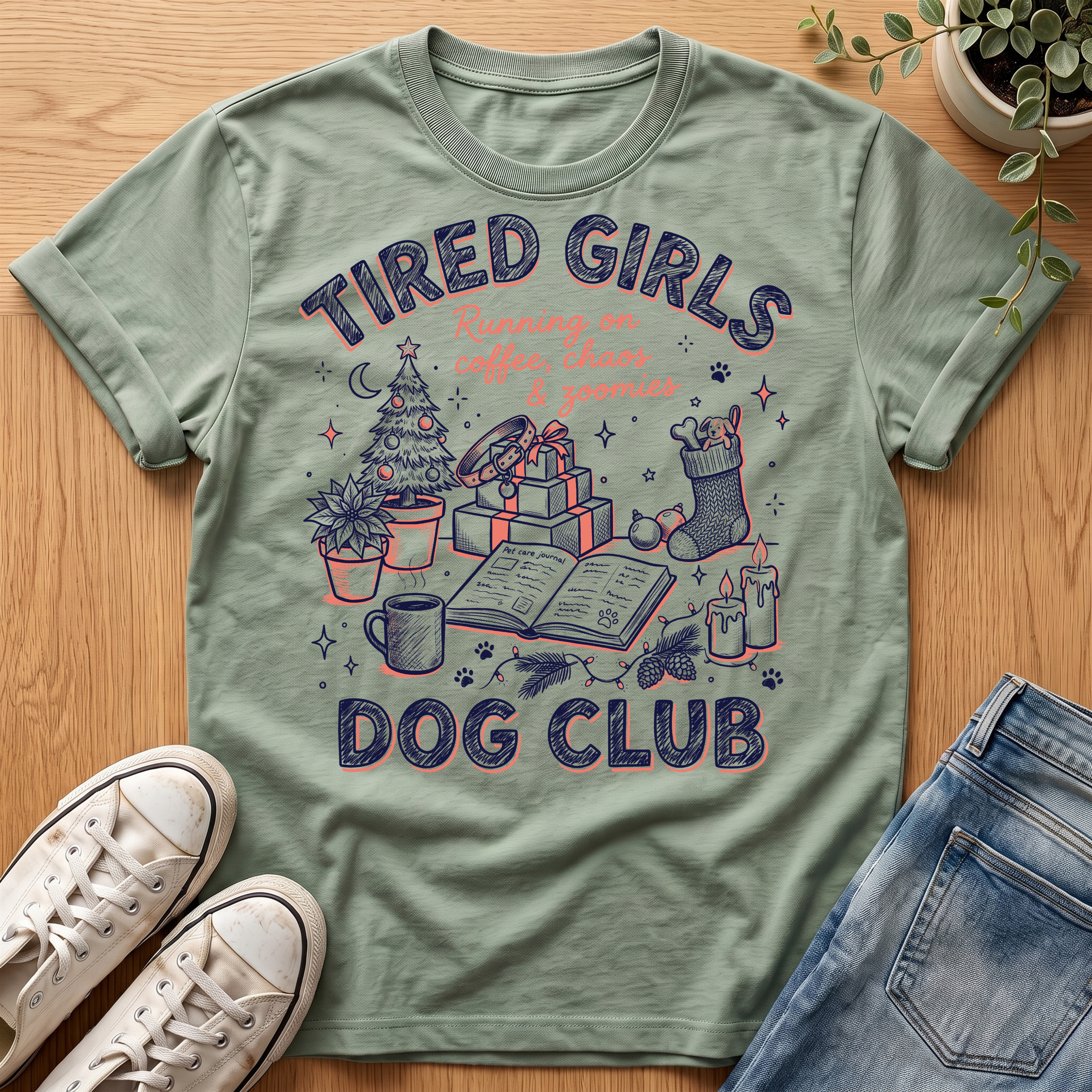 Tired Girls Holiday Collection T-Shirt