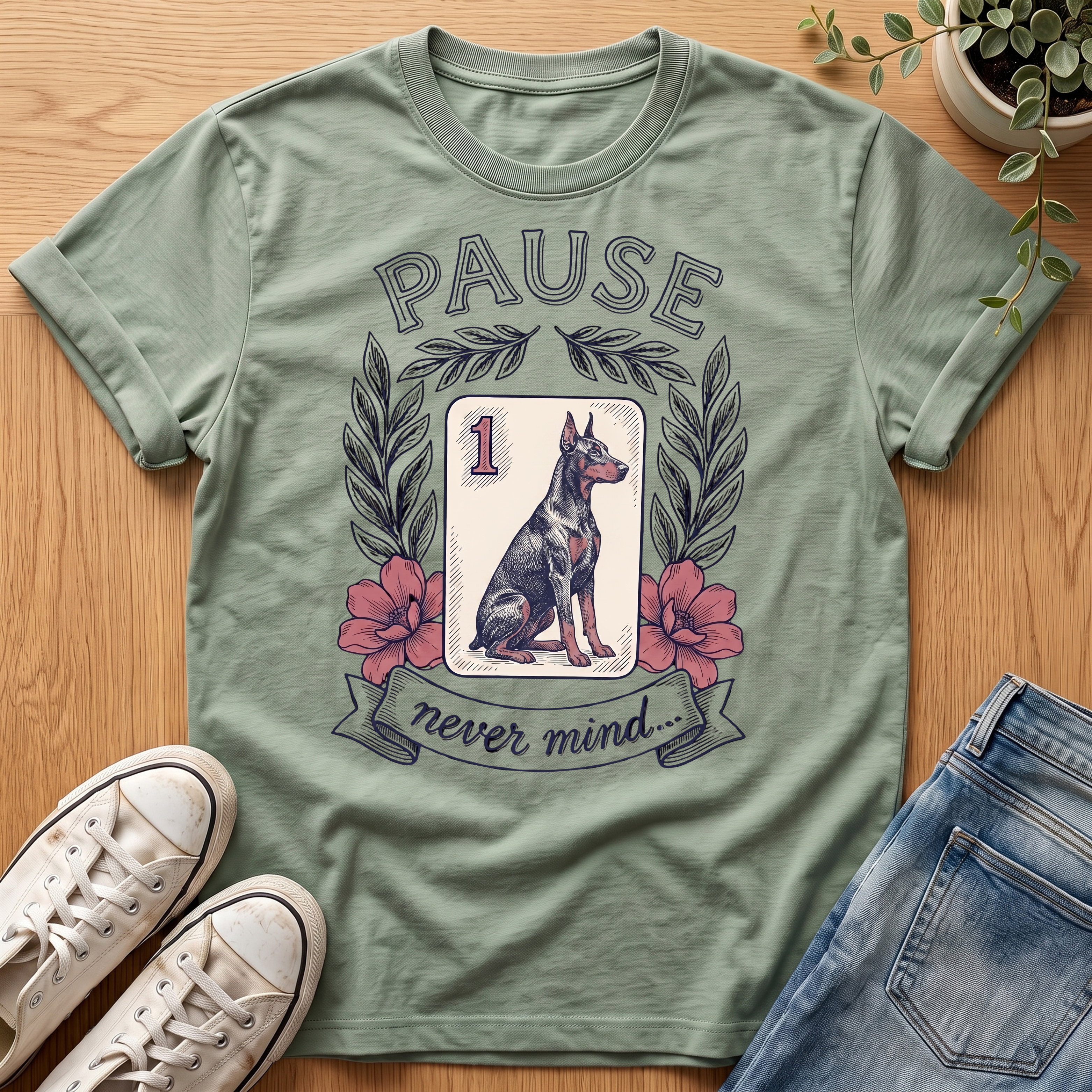 Doberman Pause T-Shirt