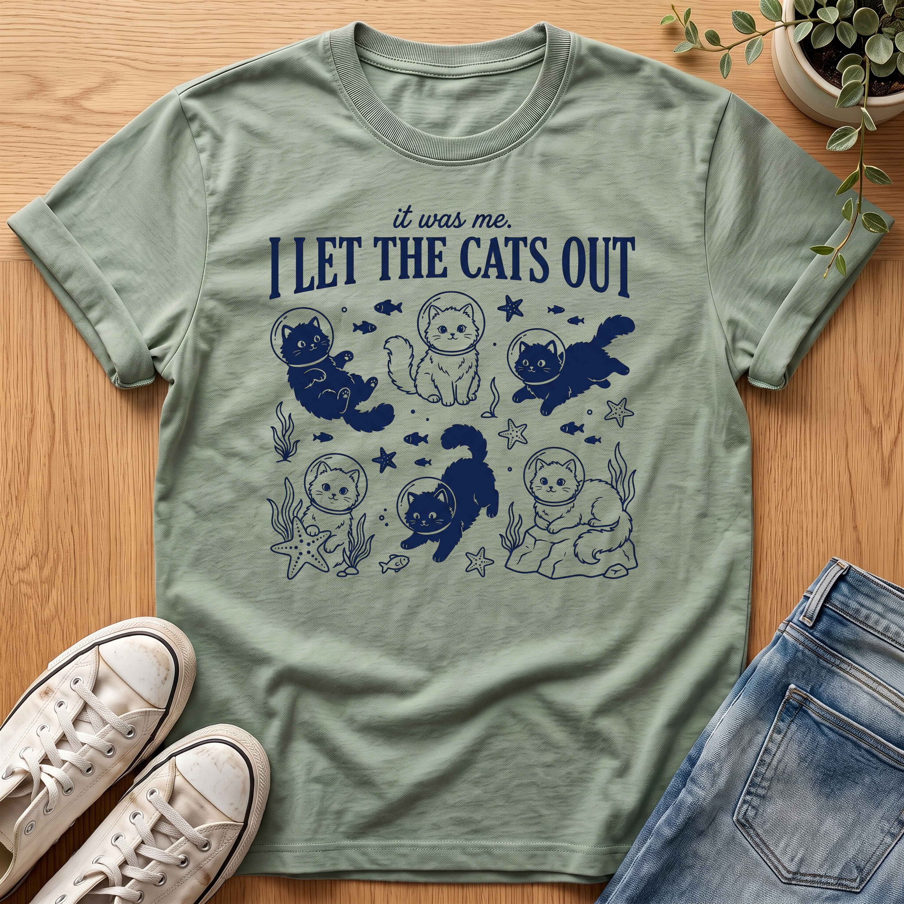 I Let The Cats Out T-Shirt