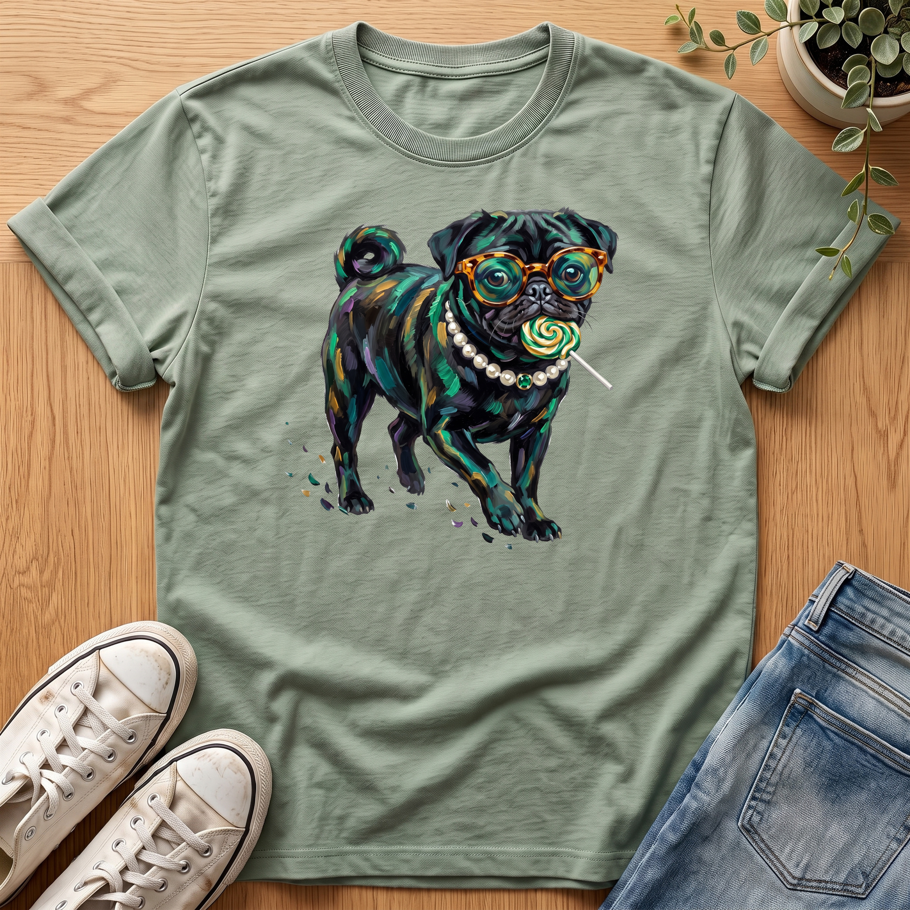Pug Lollipop T-Shirt