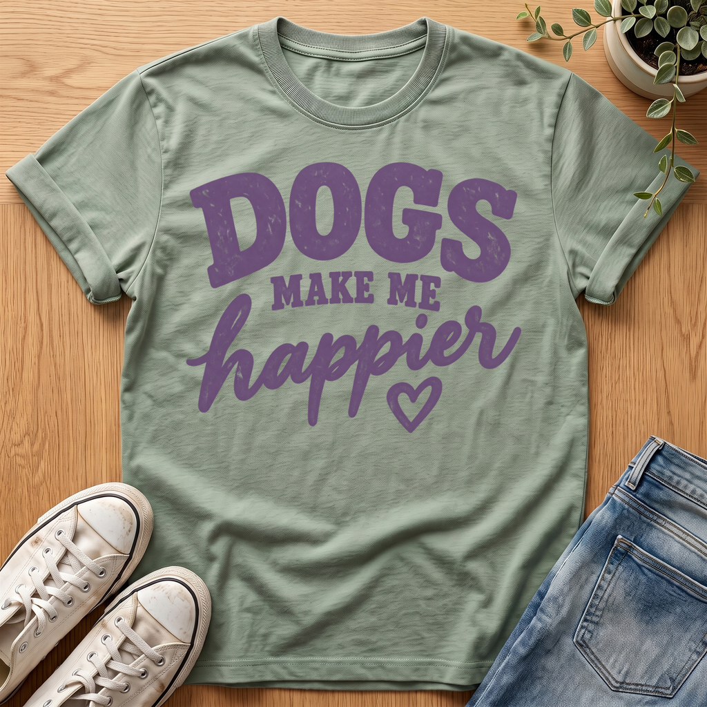 Dogs Make Me Happier T-Shirt