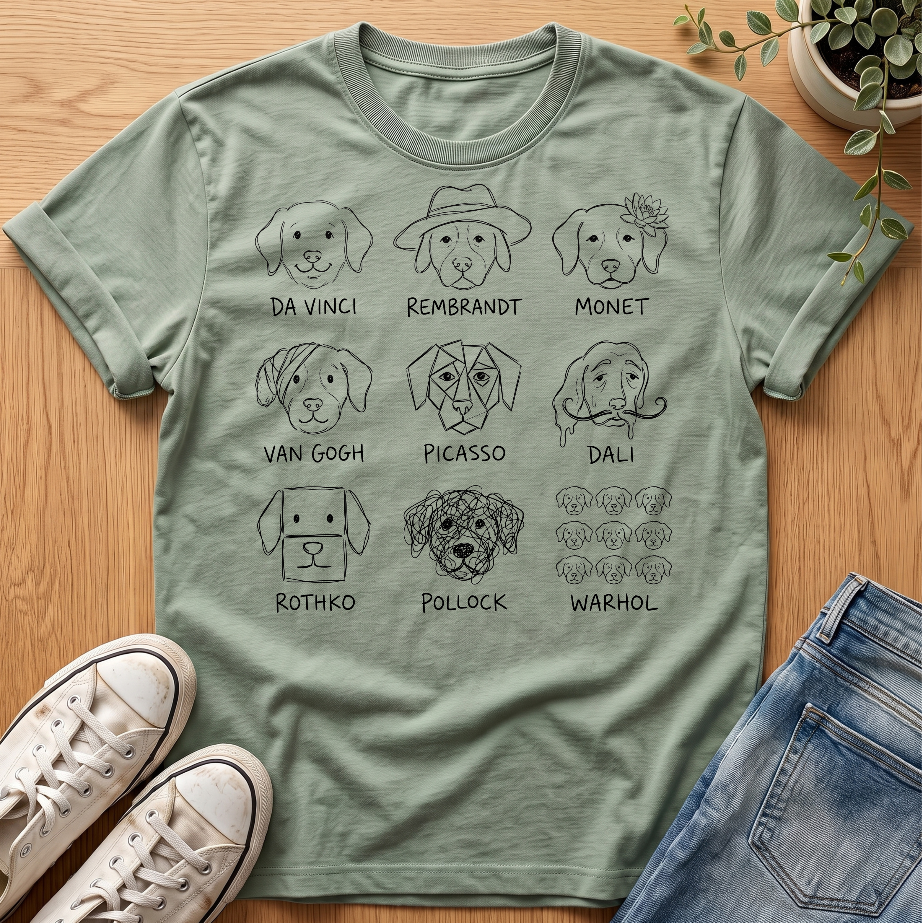 Dogs Of Art History T-Shirt
