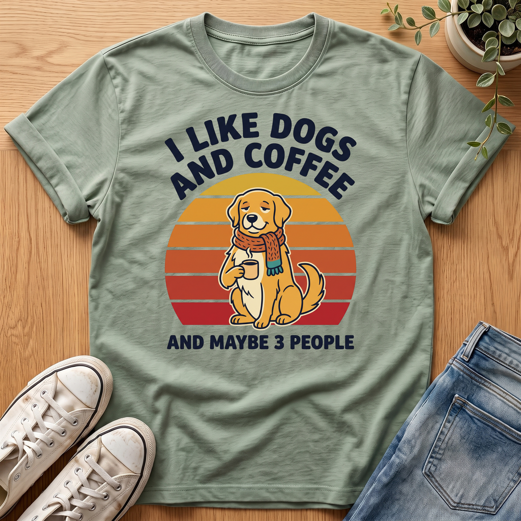 I Like Dogs And Coffee T-Shirt