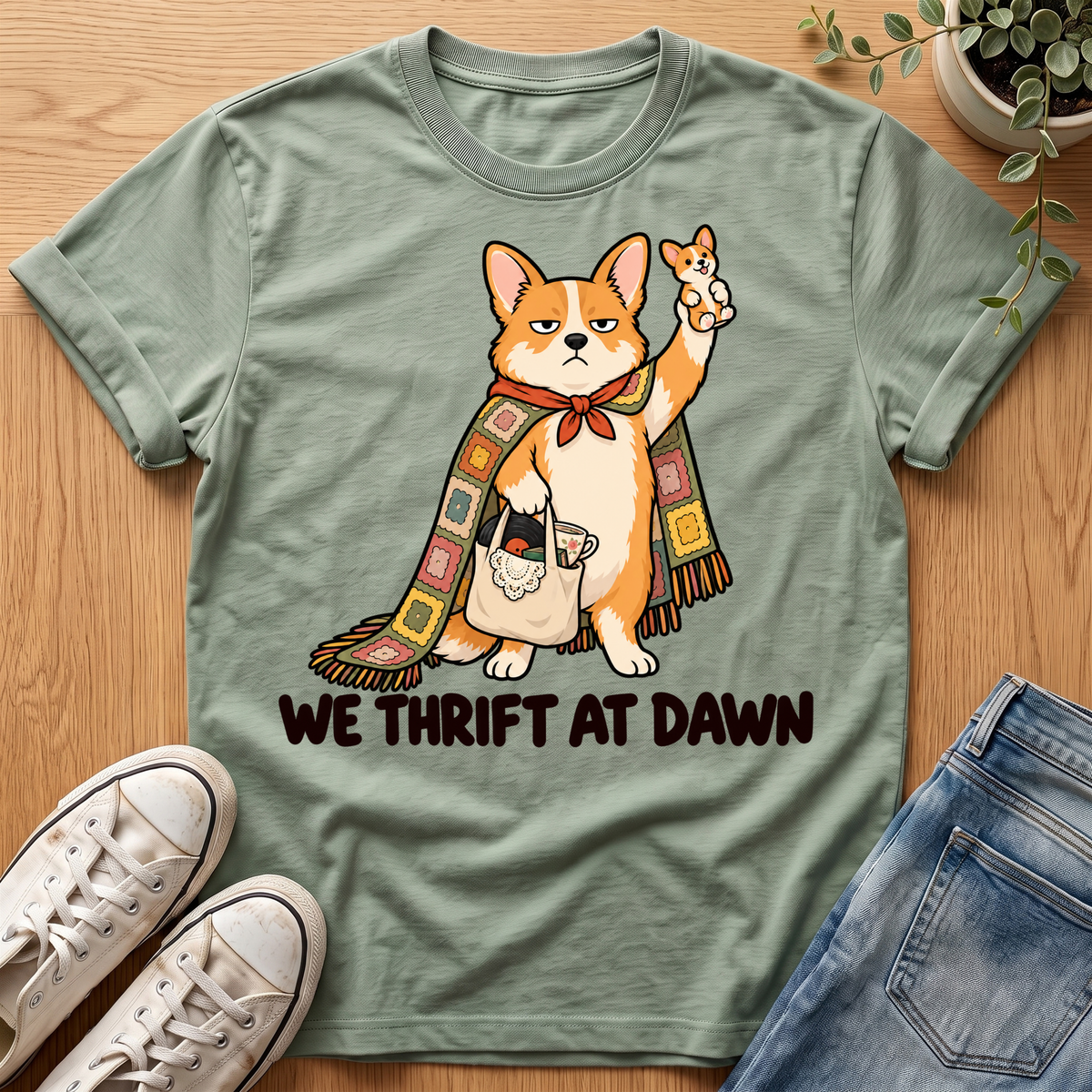 Corgi Thrift Adventure T-Shirt