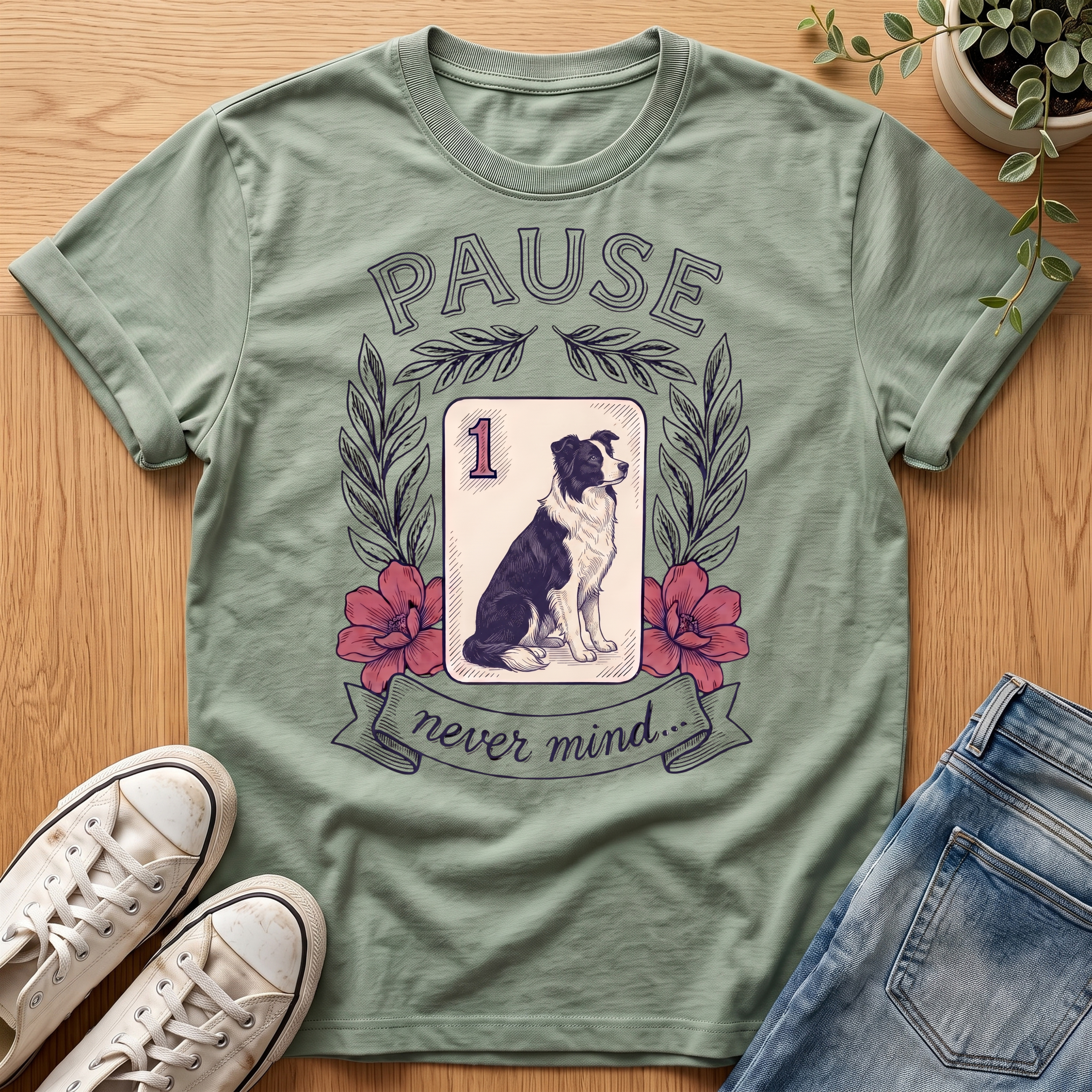 Border Collie Pause T-Shirt