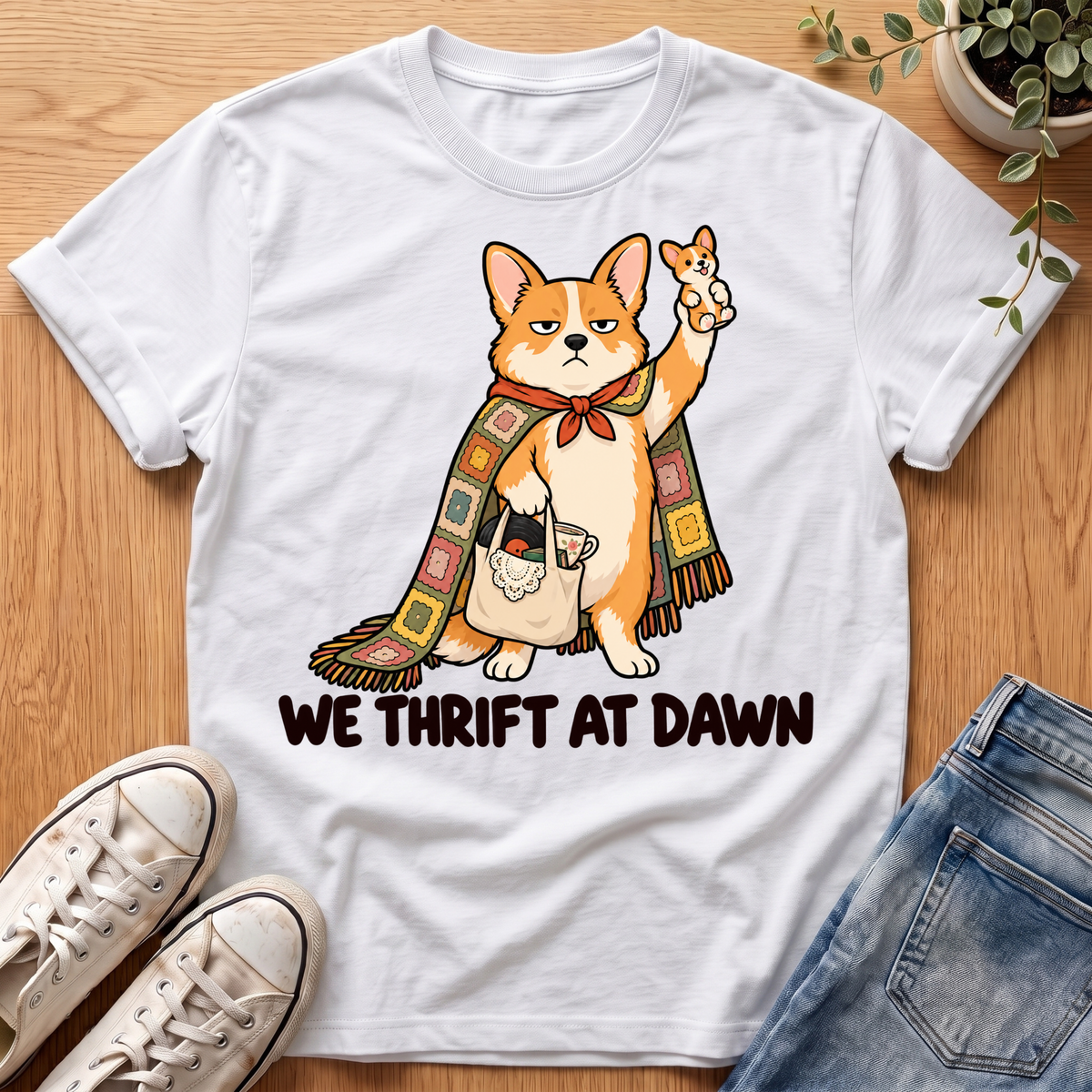 Corgi Thrift Adventure T-Shirt