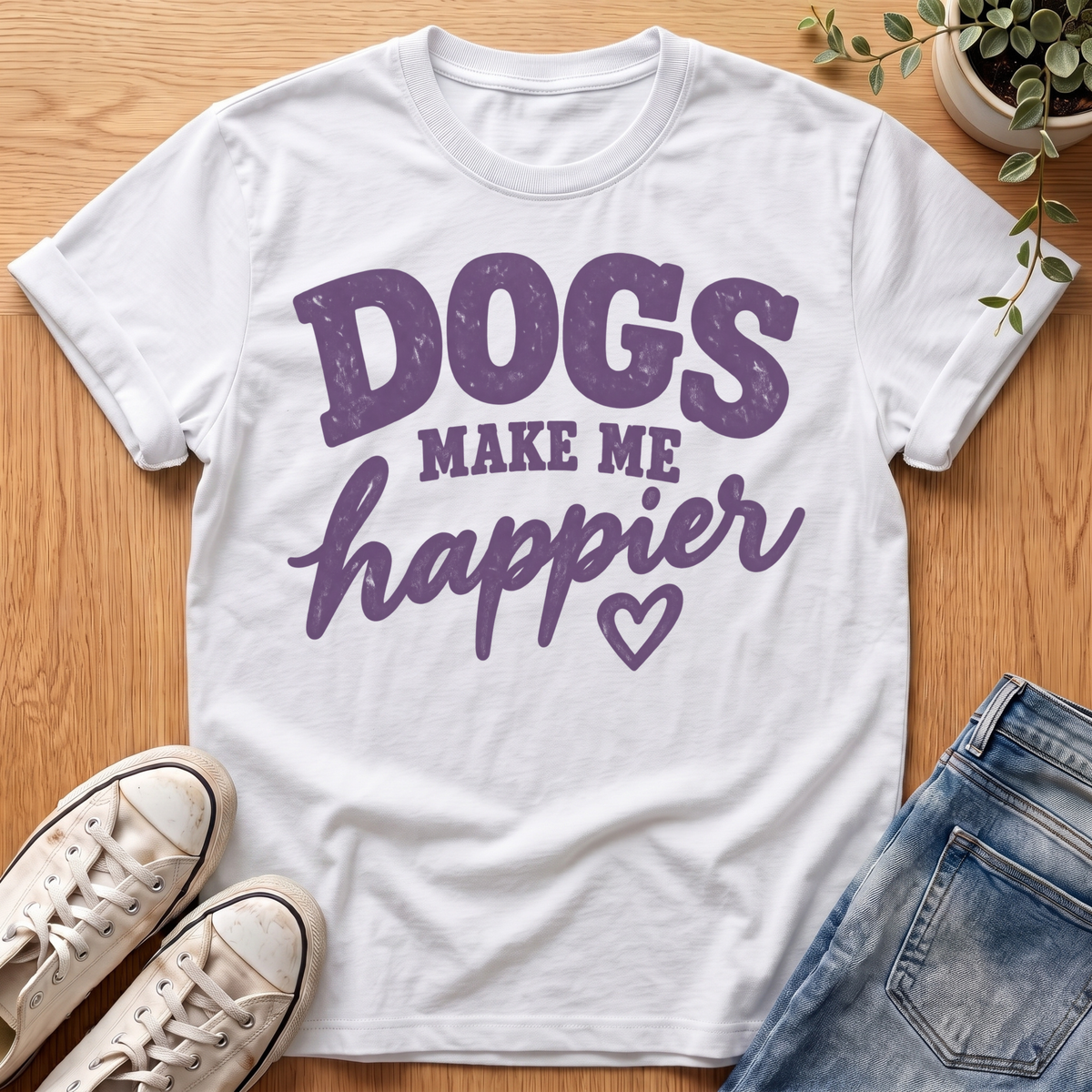 Dogs Make Me Happier T-Shirt