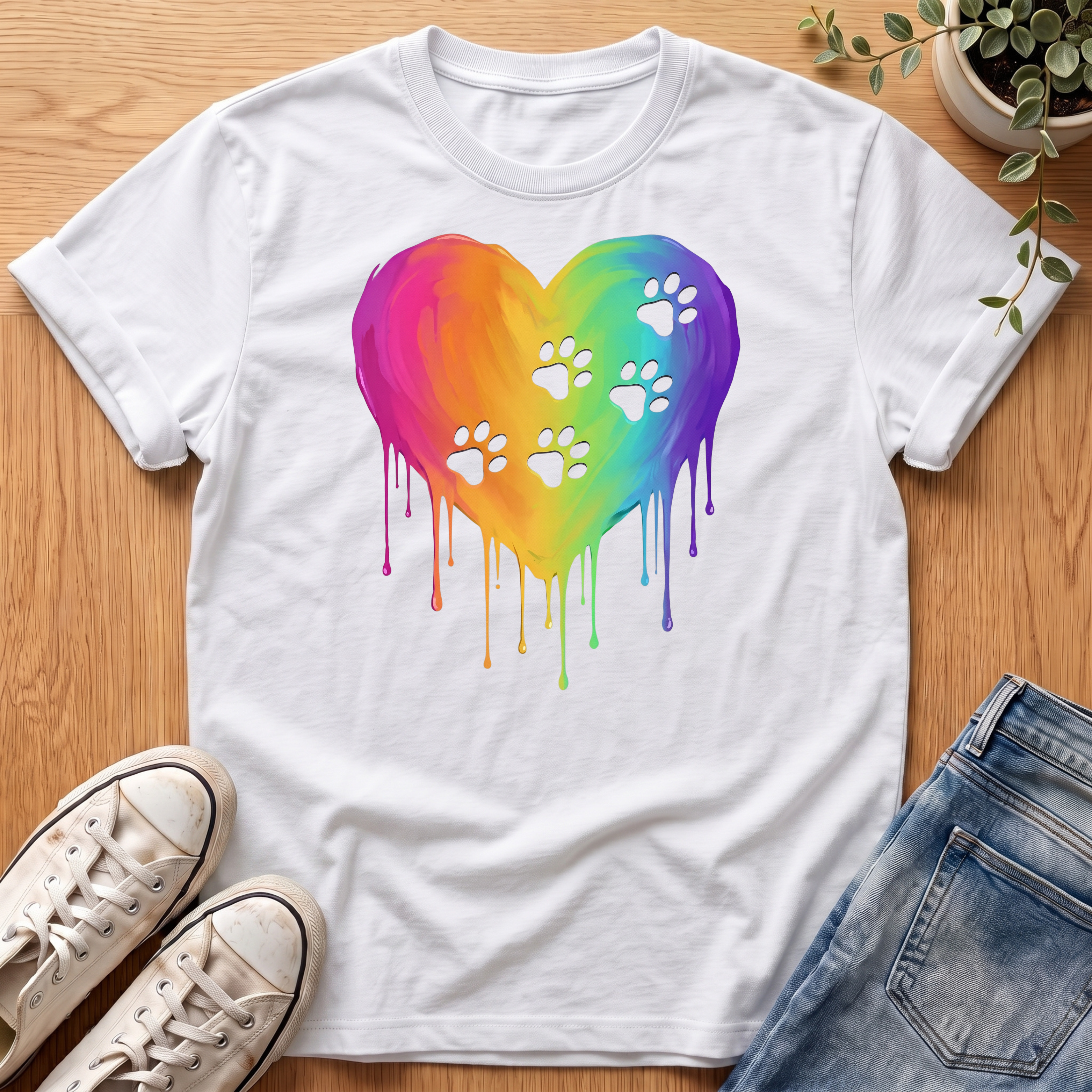 Paw Prints On My Heart T-Shirt