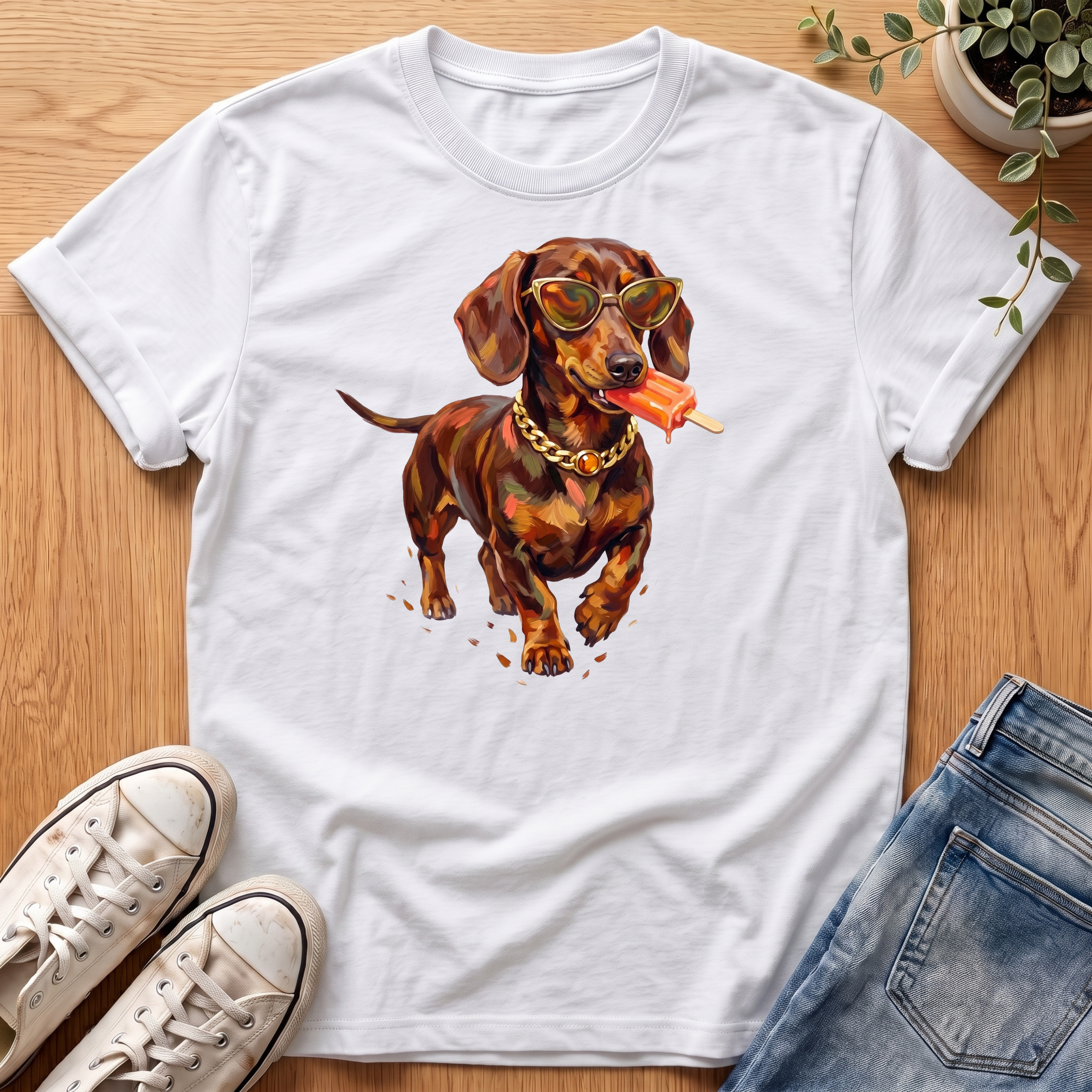 Dachshund Popsicle T-Shirt