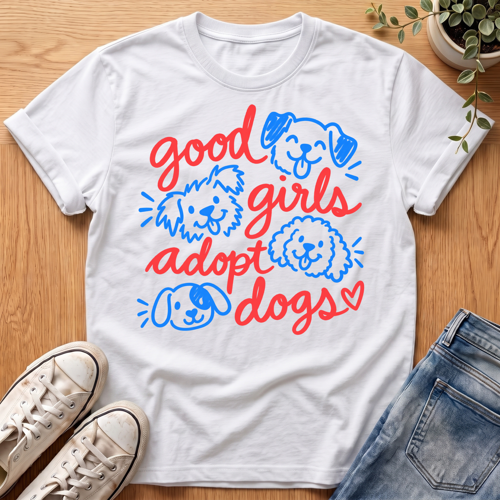 Good Girls Adopt Dogs T-Shirt
