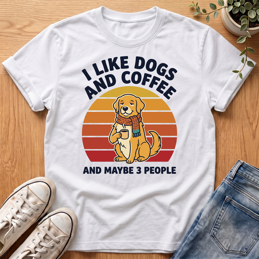 I Like Dogs And Coffee T-Shirt