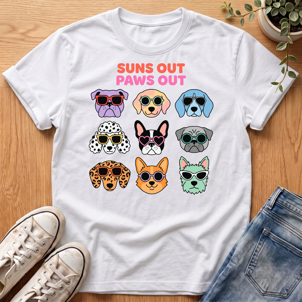 Suns Out Paws Out T-Shirt