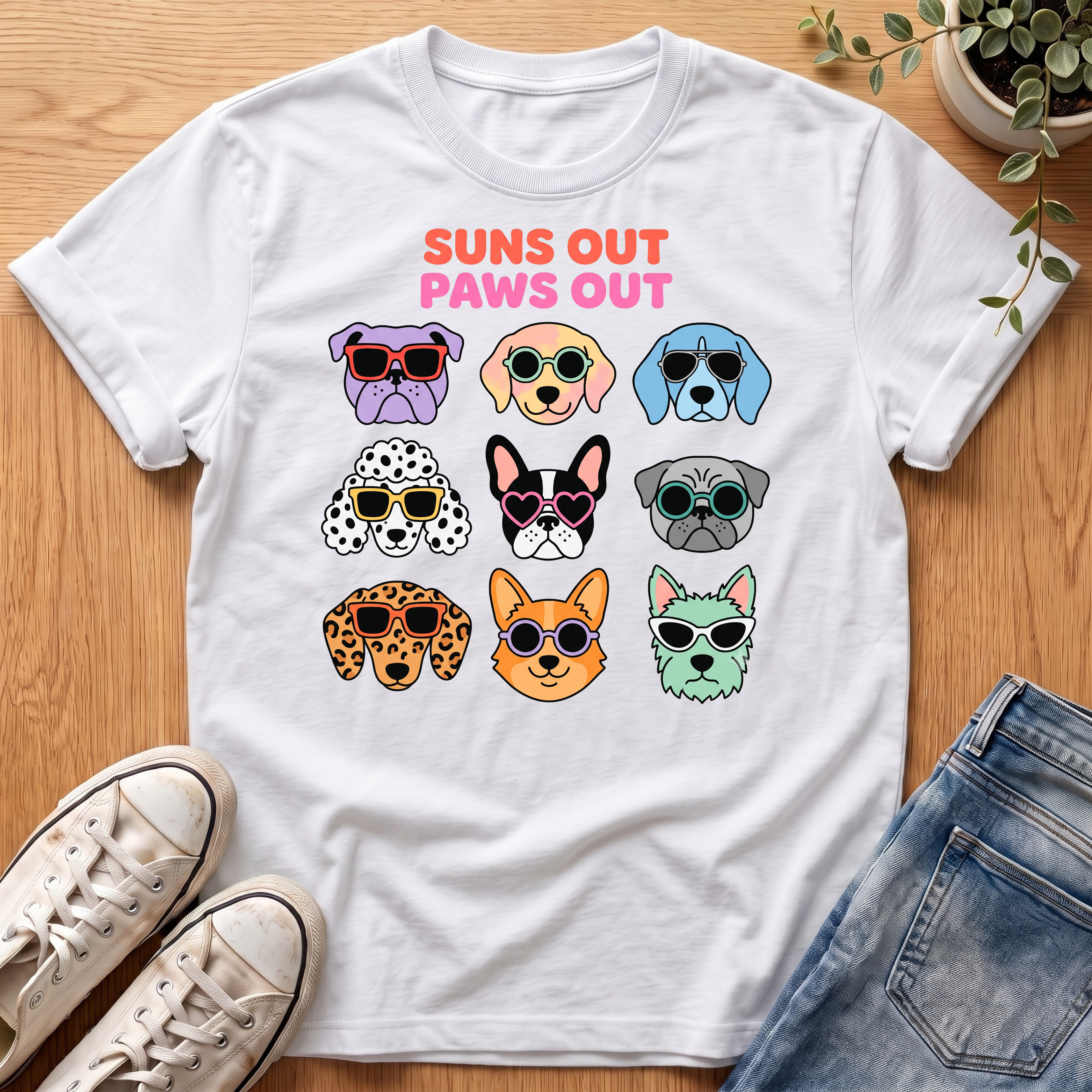 Suns Out Paws Out T-Shirt