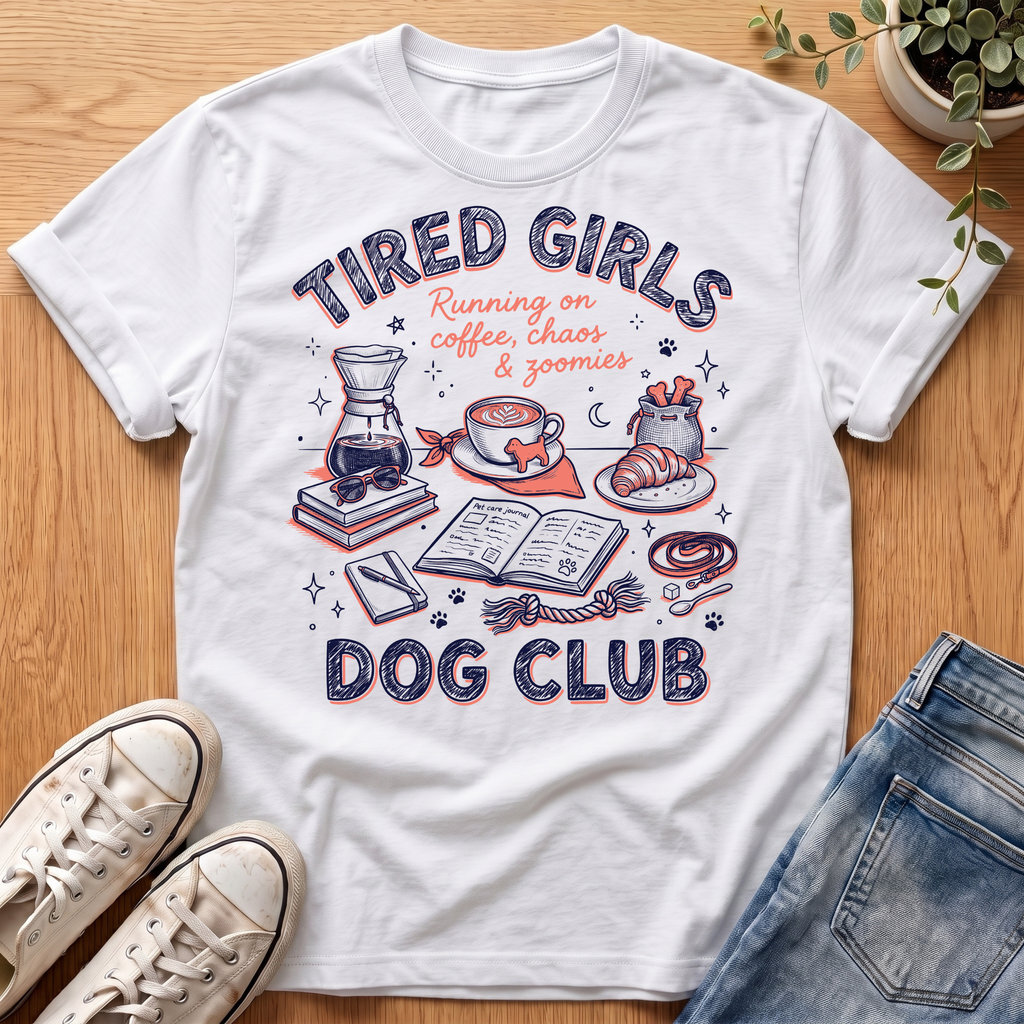 Tired Girls Coffee Run T-Shirt